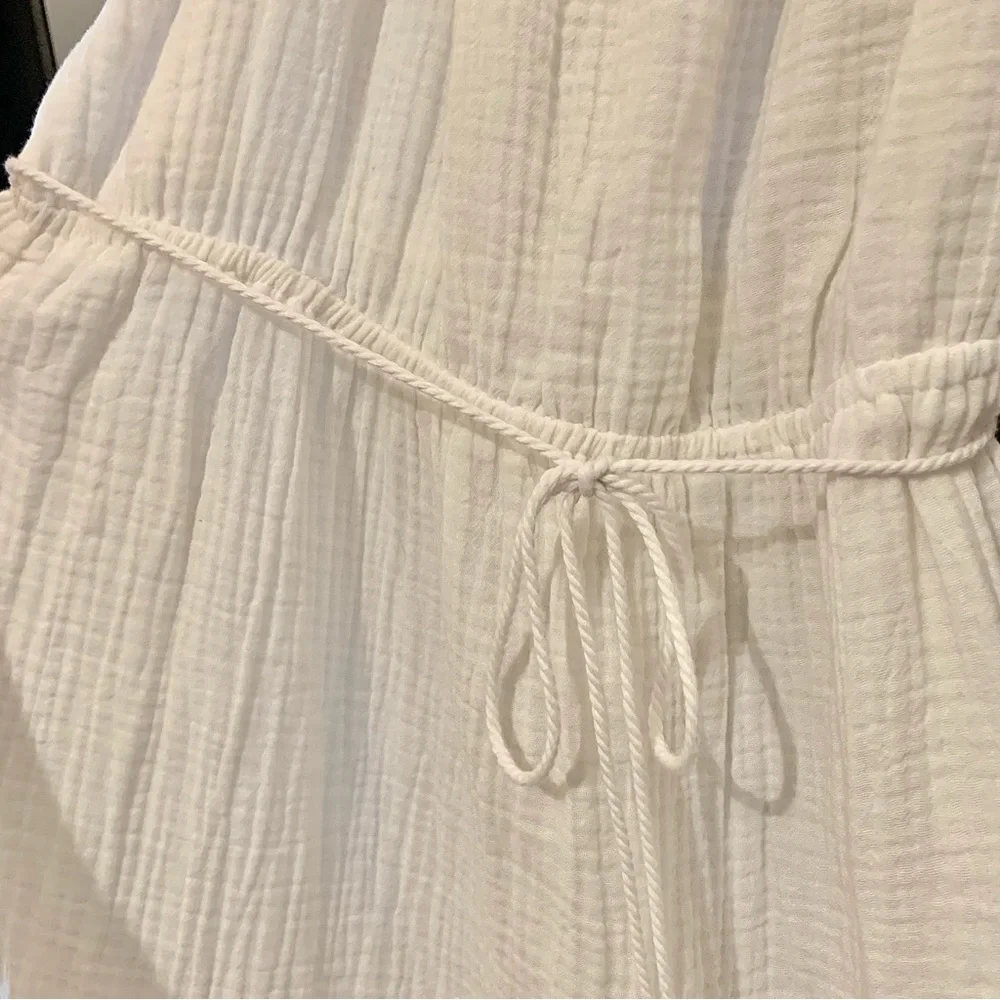 Ann Taylor LOFT 100% cotton white dress - Picture 5 of 6
